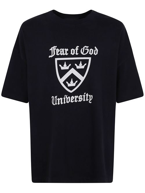 Black crew neck t-shirt FEAR OF GOD | 125HO242000FBLACK